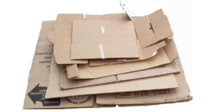 Broken down cardboard boxes